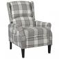 Preview: ARDEBO.de - Relaxsessel Verstellbar Grau Stoff