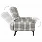 Preview: Relaxsessel Verstellbar Grau Stoff