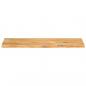 Preview: Tischplatte mit Baumkante 100x20x3,8 cm Massivholz Mango