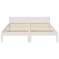 Preview: Massivholzbett ohne Matratze Weiß 160x200 Kiefernholz
