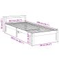 Preview: Massivholzbett ohne Matratze 90x200 Kiefernholz
