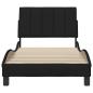 Preview: Bettgestell ohne Matratze Schwarz 90x190 cm Stoff