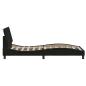 Preview: Bettgestell ohne Matratze Schwarz 90x190 cm Stoff