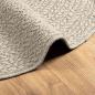 Preview: Teppich ZIZUR Creme Ø 120 cm Jute-Optik Indoor und Outdoor