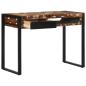 Preview: Schreibtisch Mehrfarbig 100x50x75 cm Massivholz Altholz