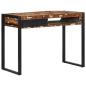 Preview: Schreibtisch Mehrfarbig 100x50x75 cm Massivholz Altholz