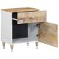 Preview: Nachttisch 50x33x60 cm Massivholz Mango