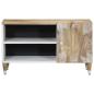 Preview: TV-Schrank 80x31,5x46 cm Massivholz Mango