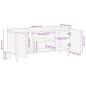 Preview: TV-Schrank 105x33,5x46 cm Massivholz Mango