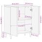 Preview: Sideboard 60x33,5x75 cm Mangoholz