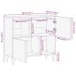 Preview: Sideboard 80x33,5x75 cm Massivholz Mango