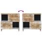 Preview: Sideboard 80x33,5x75 cm Massivholz Mango