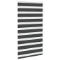 Preview: Zebrarollo Schwarz 90x100 cm Stoffbreite 85,9 cm Polyester