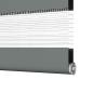 Preview: Zebrarollo Dunkelgrau 90x230 cm Stoffbreite 85,9 cm Polyester