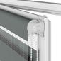 Preview: Zebrarollo Dunkelgrau 90x230 cm Stoffbreite 85,9 cm Polyester