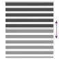 Preview: Zebrarollo Schwarz 120x150 cm Stoffbreite 115,9 cm Polyester