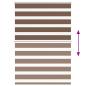 Preview: Zebrarollo Braun 115x150 cm Stoffbreite 110,9 cm Polyester