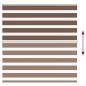 Preview: Zebrarollo Braun 150x150 cm Stoffbreite 145,9 cm Polyester
