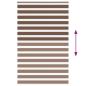 Preview: Zebrarollo Braun 150x200 cm Stoffbreite 145,9 cm Polyester