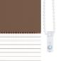 Preview: Doppelrollo Braun 45x230 cm Stoffbreite 40,9 cm Polyester