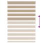 Preview: Zebrarollo Sandbraun 105x150 cm Stoffbreite 100,9 cm Polyester
