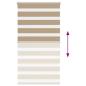 Preview: Zebrarollo Sandbraun 80x150 cm Stoffbreite 75,9 cm Polyester