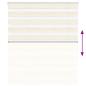 Preview: Zebrarollo Marmorbeige 135x150cm Stoffbreite 130,9 cm Polyester