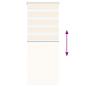 Preview: Zebrarollo Marmorbeige 65x100 cm Stoffbreite 60,9 cm Polyester