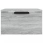 Preview: Wand-Nachttisch Grau Sonoma 34x30x20 cm