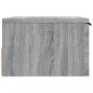 Preview: Wand-Nachttisch Grau Sonoma 34x30x20 cm