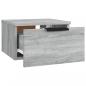 Preview: Wand-Nachttisch Grau Sonoma 34x30x20 cm