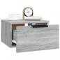 Preview: Wand-Nachttisch Grau Sonoma 34x30x20 cm
