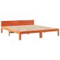 Preview: Massivholzbett ohne Matratze Wachsbraun 160x200 Kiefernholz