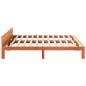 Preview: Massivholzbett ohne Matratze Wachsbraun 160x200 Kiefernholz