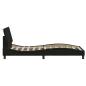 Preview: Bettgestell ohne Matratze Schwarz 90x200 cm Stoff