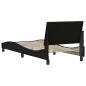 Preview: Bettgestell ohne Matratze Schwarz 90x200 cm Stoff