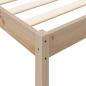 Preview: Massivholzbett mit Regal ohne Matratze 140x190 cm Kiefernholz