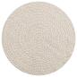 Preview: Teppich ZIZUR Creme Ø 90 cm Jute-Optik Indoor und Outdoor