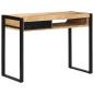 Preview: ARDEBO.de - Schreibtisch 100x50x75 cm Raues Massivholz Mango