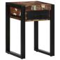 Preview: Beistelltisch Mehrfarbig 35x35x50 cm Altholz Massiv
