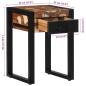 Preview: Beistelltisch Mehrfarbig 35x35x50 cm Altholz Massiv