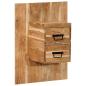 Preview: ARDEBO.de - Nachttisch 60x32x80 cm Massivholz Akazie