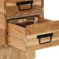 Preview: Nachttisch 60x32x80 cm Massivholz Akazie