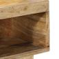 Preview: Nachttisch 50x27x50 cm Raues Mango-Massivholz