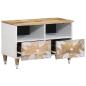 Preview: TV-Schrank 70x33,5x46 cm Massivholz Mango