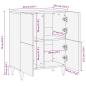 Preview: Sideboard 60x33,5x75 cm Mangoholz