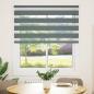 Preview: Zebrarollo Dunkelgrau 120x100 cm Stoffbreite 115,9 cm Polyester