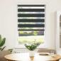 Preview: Zebrarollo Schwarz 85x100 cm Stoffbreite 80,9 cm Polyester