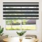Preview: Zebrarollo Schwarz 155x150 cm Stoffbreite 150,9 cm Polyester
