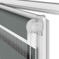 Preview: Zebrarollo Dunkelgrau 155x230 cm Stoffbreite 150,9 cm Polyester